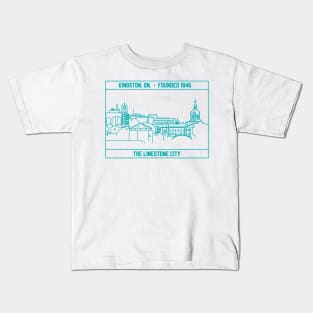 Kingston, Ontario badge. Kids T-Shirt